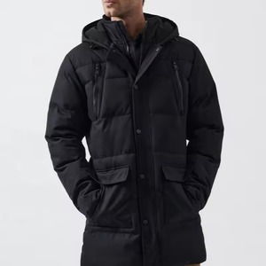 Parka longue vintage M-51 pour homme, coupe-vent d'hiver à capuche, surdimensionné, doublure en molleton de coton épais, respirant et écologique - Product Image 2