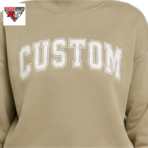 Wholesale <b>Women's</b> Turtleneck Sweatshirt Drop Shoulder Long Sleeve Letter Print Cotton Blend Pullover <b>Top</b> <b>Khaki</b> Sweatshirt - Product Image 5