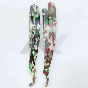 Rasoirs à lame droite professionnels les plus vendus, rasoir de barbier de qualité supérieure, couteau à raser à lame unique, impression personnalisée - Product Image 2