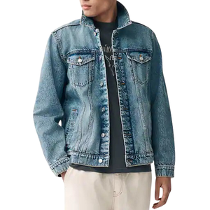 Chaqueta Vaquera Moderna para Hombre, Corte Ajustado, Elegante y Cómoda, Mezcla de Algodón, Perfecta para Ropa Urbana, Informal, Oficina, Viajes y Uso Diario - Product Image 1