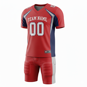 Wholesale 100% Polyester American Football Uniform Sets Custom Design with Breathable Quick Dry Plus Size Features - Product Image 2