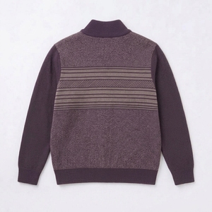 Custom Logo <b>Men's</b> Xmas Pullover <b>Jumper</b> Knit Jacquard <b>Men</b> 1/4 Zipper Ugly <b>Christmas</b> Sweater - Product Image 2