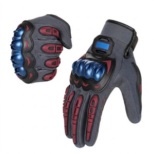 Guantes de cuero para motocicleta con protección rígida en los nudillos, antideslizantes, de dedo completo, para carreras en clima cálido 2026 - Product Image 5