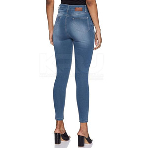 Pantalones Vaqueros de Mujer de Cintura Alta y Pierna Recta con Costuras Resistentes y Estilo Moderno para Uso Diario en Invierno - Product Image 2
