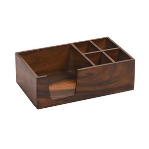 Boîtes à mouchoirs rectangulaires en bois faites à la main, organisateur décoratif pour table basse, comptoir de cuisine, table à manger, décoration intérieure - Product Image 3