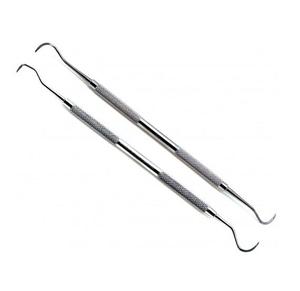Jacquette Scaler Professionnel, Instrument Dentaire Parodontal Manuel, Poignée Moletée Argentée, Classe I - Product Image 1