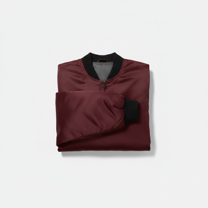 Chaqueta Bomber para Hombre de Alta Calidad al por Mayor con Cierre de Cremallera, Diseño Personalizado, Cuello Mandarín, Tela Vaquera, Impermeable y Resistente al Viento - Product Image 5