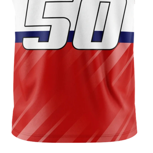 Maillot de football sans manches à capuche pour garçons Stars 7v7, design à panneaux sublimés, nom d'équipe personnalisé, numéro de joueur, vêtements de ligue pour jeunes - Product Image 3
