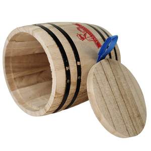 Mini Contenitore in Legno Rustico per Arredamento Casa, Barattolo per Organizzazione da Bancone, Grazioso Organizzatore per Spezie Ermetico, Perfetto Regalo - Product Image 1