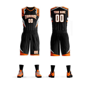 Conjunto de Uniforme de Baloncesto Personalizado de Verano, Unisex, sin Mangas, Cuello en V, Impresión Sublimada, Transpirable, de Poliéster, con Nombre del Equipo, Número y Logotipo - Product Image 4