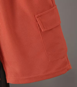 Color-Blocked Jersey TEE Shorts Set Outdoor Boys Summer Casual Stylish Print Worsted Fabric Short Sleeves Solid - Product Image 5