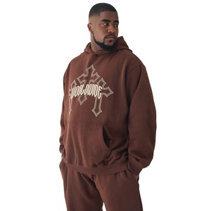 Nueva Moda Urbana de Invierno, Conjuntos Deportivos para Hombre, Estampado Digital, Felpa, Oversize, Ligeros, Ecológicos, Poliéster/Algodón - Product Image 3