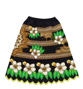 Micronesian Skirt Island Wrap Skirt Tropical Beach Outfit Pacific Island Clothing Cultural Skirt for Women Summer Vacation - Product Image 2