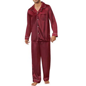 Conjuntos de Pijamas Térmicos Casuales de Lujo para Hombre, de Alta Calidad, Transpirables, de Spandex/Algodón, con Pantalones y Camiseta de Manga Larga - Product Image 1