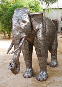 Escultura de Elefante de Metal para Jardín - Product Image 2