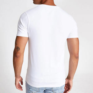 T-shirt d'été pour homme, logo personnalisé, coupe slim, manches courtes, nouveau, décontracté, business, prix bas, haute qualité, entraînement - Product Image 5