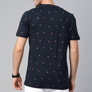 T-shirt col rond pour homme en coton respirant, conçu pour un confort quotidien et un style simple et épuré, coupe classique. - Product Image 3
