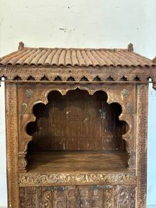 Templo de Madera Indio Antiguo Vintage para Decoración del Hogar, Altar, Santuario Hindú, para Regalos de Inauguración de Casa / Marcos para Espejos - Product Image 4