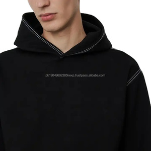 OEM Custom Contract Stitch <b>Hoodie</b> Men's <b>Oversize</b> <b>White</b> Stitching Pullover Hoodies - Product Image 4