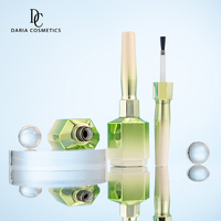 Flacon en verre de 12 ml pour vernis gel UV, avec pinceau, personnalisable avec logo, finition électrolytique verte, emballage de luxe