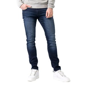 Custom Logo New Straight Casual Breathable Wear Cotton Washed Vintage for Men <b>Denim</b> Jeans Pants - Product Image 2