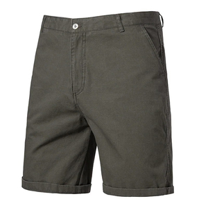 Pantalones Cortos Bermuda Negros para Hombre, Tela de Lana, Secado Rápido, Ecológicos, Anti-UV, Ropa Deportiva Casual con Bolsillos, Cintura Alta, Cierre de Cremallera - Product Image 3