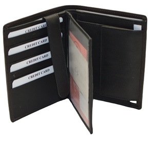 Men's <b>Trifold</b> Genuine Leather <b>Wallet</b> Multi-Card Holder Short Fold Closure Minimalist Style - Product Image 1