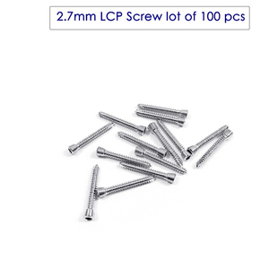 2.7mm LCP <b>Screws</b> 100 PCS Veterinary Orthopedic Locking Implant SS <b>Set</b> - Product Image 3