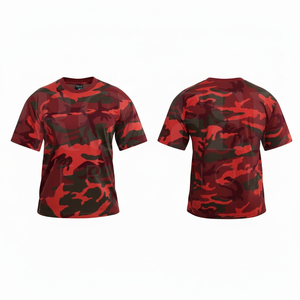 เสื้อยืดคอตตอนพิมพ์ลายพรางแบบสบายๆ สั่งทำได้ตามต้องการ สำหรับผู้ชาย ขายส่ง - Product Image 3