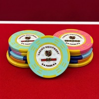 Jetons de poker de casino personnalisés en nylon composite avec noyau métallique