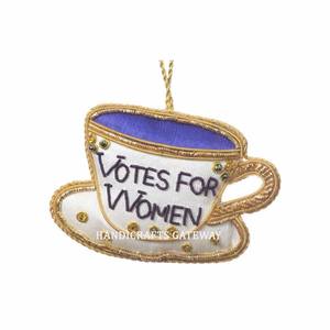 Mayorista Indio de Adornos Navideños Colgantes Hechos a Mano con Bordado Zari Dorado y Trabajo con Cuentas para Decoración de Árboles - Product Image 4