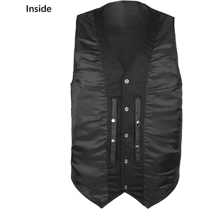 Chaleco de Motociclista de Cuero Genuino, Resistente, con Cierre, a Prueba de Viento, Transpirable, Personalizado, OEM, ODM, Venta al Por Mayor - Product Image 4