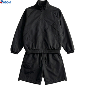 Conjuntos Deportivos Personalizados para Mujer y Hombre, Ropa de Entrenamiento, Chaqueta Cortavientos Personalizada, Conjunto de Verano con Pantalones Cortos y Sudadera con Capucha para Hombre, Venta al Por Mayor - Product Image 1