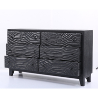 2024 buffet en bois moderne à 6 tiroirs avec buffet de rangement à sculpter pour la maison Bar hôtel salle à manger cuisine salon meubles