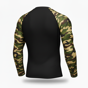 <b>Men</b> Custom Logo Quick Dry Long Sleeve <b>Compression</b> <b>Shirts</b> UV Sun Protection polyester Rash Guard Gym Training and Fighting Wear - Product Image 2