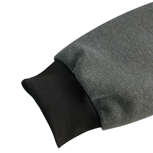 Ensemble de survêtement pour homme de qualité supérieure, à capuche, durable, manches longues, coupe décontractée, pour adulte, automne, gris, noir, coton, pantalon à cordon de serrage - Product Image 4