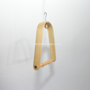 Natural Bamboo Coil Curved Bird <b>Swing</b> Perch Hanging Trapeze Toy Small Medium Birds Pet Cage Accessories Wholesale Dekor Asia - Product Image 2
