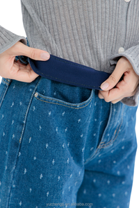 OEM กางเกงยีนส์เอวยางยืดสำหรับผู้หญิงสำหรับกระบวนการเลเซอร์ - Product Image 5