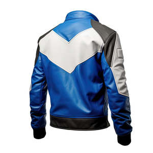 Nueva Chaqueta de Invierno para Hombre, de Cuero Genuino, Resistente al Viento, Estilo Casual, con Cuello Desgarrado, Corte Ajustado, Color Sólido - Product Image 5