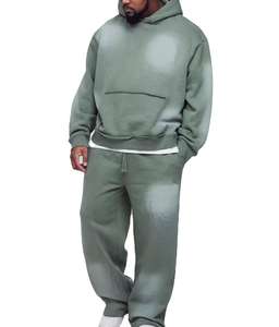 Chándal Deportivo de Alta Calidad con Logo Personalizado, Sudadera con Capucha Lisa de Manga Larga, Chándal Deportivo para Hombre - Product Image 2