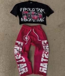 Conjunto Deportivo Informal de Invierno, Lavado Ácido, Grueso, Ecológico, Personalizado con Etiqueta Privada, Suministro al por Mayor - Product Image 2