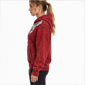 Casual Pullover Long Sleeve <b>Lightweight</b> Women Acid Wash <b>Hoodie</b> Soft Cotton Fabric Winter Wear Women Acid Wash <b>Hoodie</b> 2026 - Product Image 4