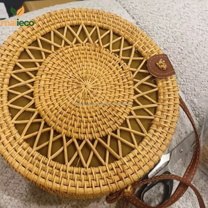 กระเป๋าหวายสานสไตล์วินเทจทำด้วยมือเป็นมิตรต่อสิ่งแวดล้อม - Product Image 3