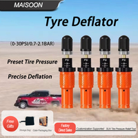 Valve de dégonflage rapide MAISOON pour pneus de voiture, en laiton, 14x60mm, pour tout-terrain et sable du désert, modèle TD01