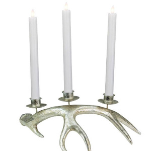Support de bougies en forme de bois de cerf de Noël avec 3 piliers, en fer, décoration d'intérieur, chandelier en métal durable - Product Image 4