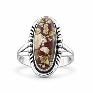 Wild Horse <b>Turquoise</b> Silver <b>Ring</b> Handmade Gemstone <b>Ring</b> Western Boho Statement Jewelry Southwestern Fashion <b>Ring</b> for Women - Product Image 2
