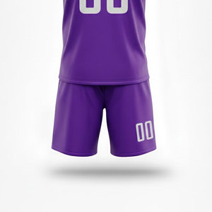 Ensemble de maillots de football personnalisés sublimés pour hommes, bleu, vert, violet, camouflage, col en V, séchage rapide, 100% polyester, coupe athlétique, uniformes - Product Image 5