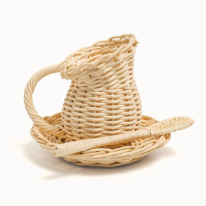 Small teaware toy for kids low price rattan tea <b>set</b> kitchen accessory toys manufactured in Vietnam - Product Image 1