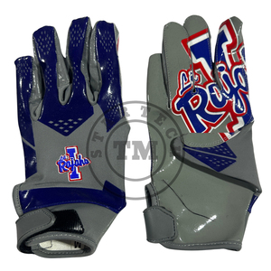 Durable American Football Receiver Lineman <b>Gloves</b> Non-Slip <b>Grip</b> Breathable Stretch Fit High Air Retention Adults & Youth - Product Image 2