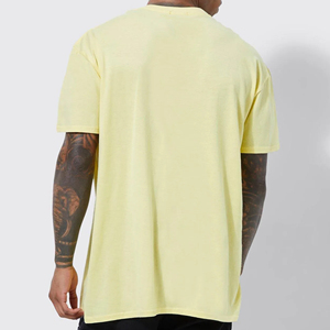 Camiseta de Manga Corta para Hombre, 100% Algodón, Estilo Hip Hop, Hombros Caídos, Talla Grande, Transpirable, Diseño de Logotipo Personalizado, Envío Rápido - Product Image 2